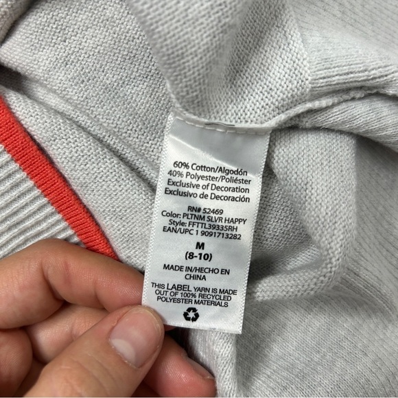 TIME AND TRU Grey Rainbow Happy Knit Sweater - Picture 8 of 8